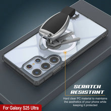 Cargar imagen en el visor de la galería, Estuche de carga inalámbrica magnético para Galaxy S25 Ultra [Serie de acrílico transparente] [Antideslizante] Para Galaxy S25 Ultra [Negro]
