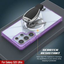 Cargar imagen en el visor de la galería, Estuche de carga inalámbrica magnético para Galaxy S25 Ultra [Serie de acrílico transparente] [Antideslizante] Para Galaxy S25 Ultra [Morado]
