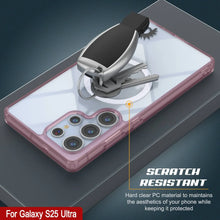 Cargar imagen en el visor de la galería, Estuche de carga inalámbrica magnético para Galaxy S25 Ultra [Serie de acrílico transparente] [Antideslizante] Para Galaxy S25 Ultra [Rosa]
