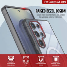 Cargar imagen en el visor de la galería, Estuche de carga inalámbrica magnético para Galaxy S25 Ultra [Serie de acrílico transparente] [Antideslizante] Para Galaxy S25 Ultra [Negro]

