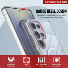 Cargar imagen en el visor de la galería, Estuche de carga inalámbrica magnético para Galaxy S25 Ultra [Serie de acrílico transparente] [Antideslizante] Para Galaxy S25 Ultra [Transparente]
