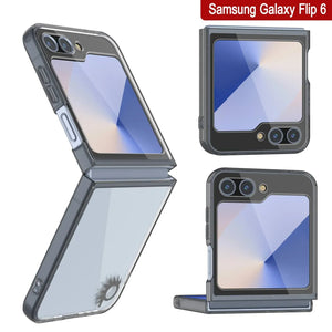 Funda para Galaxy Z Flip6 [Serie de acrílico transparente] [Antideslizante] Para Galaxy Z Flip6 [Negro]