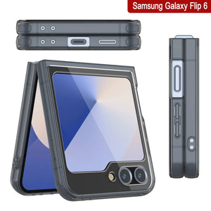 Funda para Galaxy Z Flip6 [Serie de acrílico transparente] [Antideslizante] Para Galaxy Z Flip6 [Negro]