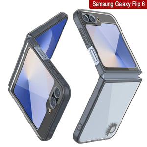 Funda para Galaxy Z Flip6 [Serie de acrílico transparente] [Antideslizante] Para Galaxy Z Flip6 [Negro]