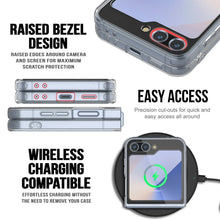 Cargar imagen en el visor de la galería, Funda para Galaxy Z Flip6 [Serie de acrílico transparente] [Antideslizante] Para Galaxy Z Flip6 [Blanca]
