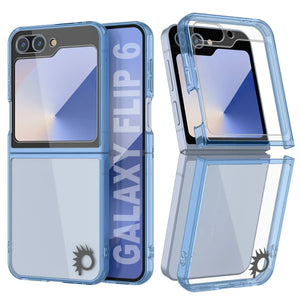 Funda Galaxy Z Flip6 [Serie Acrílico Transparente] [Antideslizante] Para Galaxy Z Flip6 [Azul]
