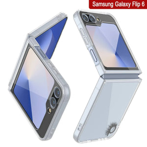 Funda para Galaxy Z Flip6 [Serie de acrílico transparente] [Antideslizante] Para Galaxy Z Flip6 [Blanca]