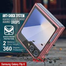 Cargar imagen en el visor de la galería, Funda para Galaxy Z Flip6 [Serie de acrílico transparente] [Antideslizante] Para Galaxy Z Flip6 [Rojo]
