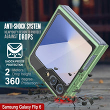 Cargar imagen en el visor de la galería, Funda para Galaxy Z Flip6 [Serie de acrílico transparente] [Antideslizante] Para Galaxy Z Flip6 [Verde]
