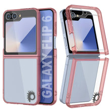 Cargar imagen en el visor de la galería, Funda para Galaxy Z Flip6 [Serie de acrílico transparente] [Antideslizante] Para Galaxy Z Flip6 [Rojo]
