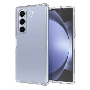 Funda para Galaxy Z Fold6 [Serie acrílica transparente] [Antideslizante] Para Galaxy Z Fold6 [Azul]
