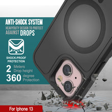Cargar imagen en el visor de la galería, PunkCase Funda para iPhone 13, [Serie Spartan X] Funda resistente y resistente con soporte y anillo magnético [Negro]
