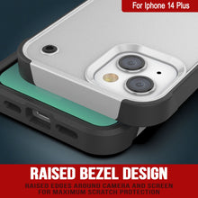 Cargar imagen en el visor de la galería, Carcasa Punkcase para iPhone 14 Plus [Serie Reliance], Protectora Híbrida de Grado Militar con Soporte Incorporado [Blanco-Negro]

