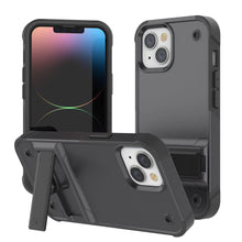 Cargar imagen en el visor de la galería, Funda Punkcase para iPhone 14 Plus [Serie de Confianza] Funda Híbrida Protectora de Grado Militar con Soporte Integrado [Gris-Negro]
