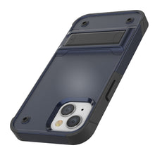 Cargar imagen en el visor de la galería, Funda Punkcase iPhone 14 Plus [Serie Reliance] Cubierta híbrida protectora de grado militar con soporte integrado [Navy-Black].
