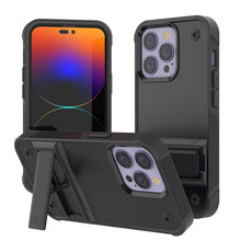 Cargar imagen en el visor de la galería, Funda Punkcase iPhone 14 Pro Max [Serie Reliance] Cubierta Protectora Híbrida de Grado Militar con Soporte Incorporado [Negro].
