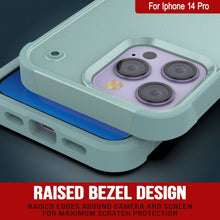 Load image into Gallery viewer, Funda Punkcase para iPhone 14 Pro [Serie Reliance] Cubierta protectora híbrida de grado militar con soporte integrado [Verde]
