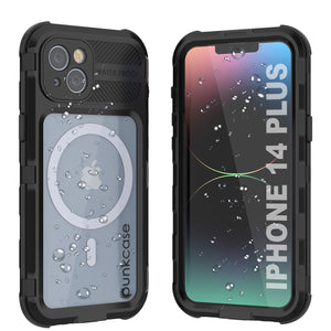 iPhone 14 Plus Metal Extreme 2.0 Serie Funda de Aluminio Resistente al Agua IP68 con Protector de Pantalla Incorporado [Negro]