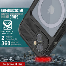 Cargar imagen en el visor de la galería, iPhone 14 Plus Metal Extreme 2.0 Serie Funda de Aluminio Resistente al Agua IP68 con Protector de Pantalla Incorporado [Negro]
