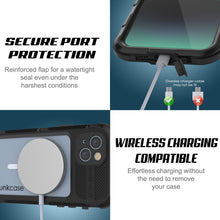 Cargar imagen en el visor de la galería, iPhone 14 Plus Metal Extreme 2.0 Serie Funda de Aluminio Resistente al Agua IP68 con Protector de Pantalla Incorporado [Negro]
