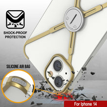 Cargar imagen en el visor de la galería, Funda Bumper Punkcase iPhone 14 [Serie Backbone] Ultra Fina y Minimalista de Aluminio con Marco X para iPhone 14 (2022) (6.1&quot;) [Oro]
