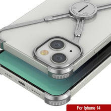 Cargar imagen en el visor de la galería, Funda Punkcase iPhone 14 Bumper [Serie Backbone] Ultra Slim Minimalista de Aluminio Metalizado para iPhone 14 (2022) (6.1&quot;) [Plata].
