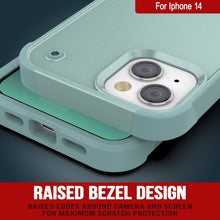 Load image into Gallery viewer, Funda Punkcase iPhone 14 [Serie Reliance] Funda Híbrida Protectora de Grado Militar con Soporte Incorporado [Verde]
