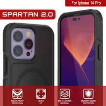 Cargar imagen en el visor de la galería, For Iphone 14 Pro SPARTAN 2.0 be SHOCK-PROOF ULTRA MULTI LAYERED MILITARY GRADE PROTECTION FIT MATERIAL PROTECTION 
