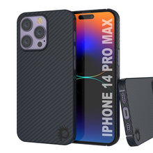 Cargar imagen en el visor de la galería, Funda de fibra de carbono para iPhone 14 Pro Max de Punkcase [Serie AramidShield] Ultra delgada y ligera de Kevlar.
