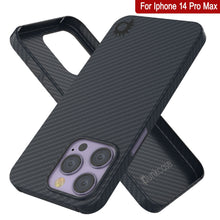 Cargar imagen en el visor de la galería, Funda de fibra de carbono para iPhone 14 Pro Max de Punkcase [Serie AramidShield] Ultra delgada y ligera de Kevlar.
