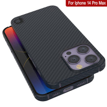 Cargar imagen en el visor de la galería, Funda de fibra de carbono para iPhone 14 Pro Max de Punkcase [Serie AramidShield] Ultra delgada y ligera de Kevlar.
