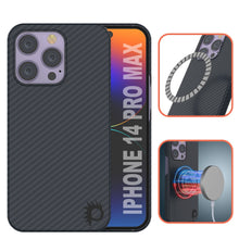 Cargar imagen en el visor de la galería, Punkcase para iPhone 14 Pro Max Funda de Fibra de Carbono [Serie Aramid MagShield] Ultra Delgada.
