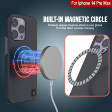 Cargar imagen en el visor de la galería, Punkcase para iPhone 14 Pro Max Funda de Fibra de Carbono [Serie Aramid MagShield] Ultra Delgada.
