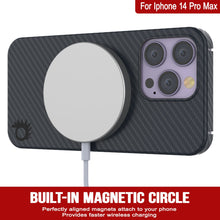 Cargar imagen en el visor de la galería, Punkcase para iPhone 14 Pro Max Funda de Fibra de Carbono [Serie Aramid MagShield] Ultra Delgada.
