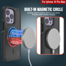 Cargar imagen en el visor de la galería, For Iphone 14 Pro Max Built-in MAGNETIC CIRCLE Perfectly aligned magnets attach to your phone Provides faster wireless charging 
