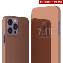 Load image into Gallery viewer, Funda Punkcase Reflectora para iPhone 14 Pro Max, Cubierta Protectora con Tapa [Rosado]
