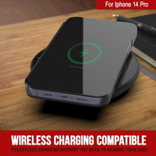 Cargar imagen en el visor de la galería, Punkcase iPhone 14 Pro Reflector Funda protectora con tapa [Negro]
 Estuche reflectante Punkcase iPhone 14 Pro, funda protectora con tapa [Negro]
