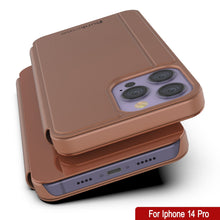 Cargar imagen en el visor de la galería, Funda protectora Punkcase iPhone 14 Pro Reflector con tapa desplegable [Rosa]
