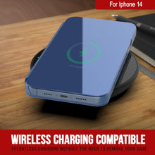 Load image into Gallery viewer, Carcasa protectora Punkcase iPhone 14 Reflector Flip Cover [Azul]
