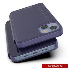 Load image into Gallery viewer, Funda protectora de tapa Punkcase para iPhone 14 Reflector [Morado].
