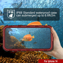 Cargar imagen en el visor de la galería, iPhone 14 Metal Extreme 2.0 Series es una carcasa impermeable de aluminio IP68 con protector de pantalla integrado [Rojo-Negro].
