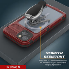 Cargar imagen en el visor de la galería, iPhone 14 Metal Extreme 2.0 Series es una carcasa impermeable de aluminio IP68 con protector de pantalla integrado [Rojo-Negro].
