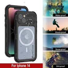 Cargar imagen en el visor de la galería, iPhone 14 Carcasa Impermeable de Aluminio de la Serie Metal Extreme 2.0 IP68 con Protector de Pantalla Incorporado [Negro]
