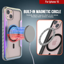 Cargar imagen en el visor de la galería, Funda de Defensa Punkcase iPhone 15 Stealth ARMOUR MAG de Grado Militar Protectora Multicapa [Arcoíris]
