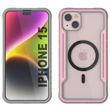 Cargar imagen en el visor de la galería, Punkcase iPhone 15 Armor Stealth MAG Defensa Case Protectora de Grado Militar con Cubierta de Múltiples Capas [Oro Rosa]
