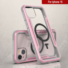 Cargar imagen en el visor de la galería, Punkcase iPhone 15 Armor Stealth MAG Defensa Case Protectora de Grado Militar con Cubierta de Múltiples Capas [Oro Rosa]
