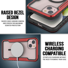 Cargar imagen en el visor de la galería, Funda Punkcase iPhone 15 Plus Armor Stealth MAG Defense, Cubierta Protectora de Grado Militar de Múltiples Capas [Rojo]
