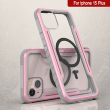 Cargar imagen en el visor de la galería, Punkcase iPhone 15 Plus, armadura Stealth MAG Defense Case, protectora de grado militar de varias capas [Color Rose-Gold]
