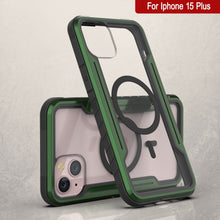 Cargar imagen en el visor de la galería, Punkcase iPhone 15 Plus Armor Stealth MAG Defense Case Funda protectora multicapa de grado militar [Verde oscuro] traducido al español:

 Punkcase iPhone 15 Plus Armor Stealth MAG Defense Case Protectora de Grado Militar de varias capas [Verde Oscuro]
