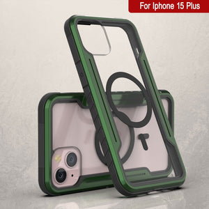 Punkcase iPhone 15 Plus Armor Stealth MAG Defense Case Funda protectora multicapa de grado militar [Verde oscuro] traducido al español:

 Punkcase iPhone 15 Plus Armor Stealth MAG Defense Case Protectora de Grado Militar de varias capas [Verde Oscuro]